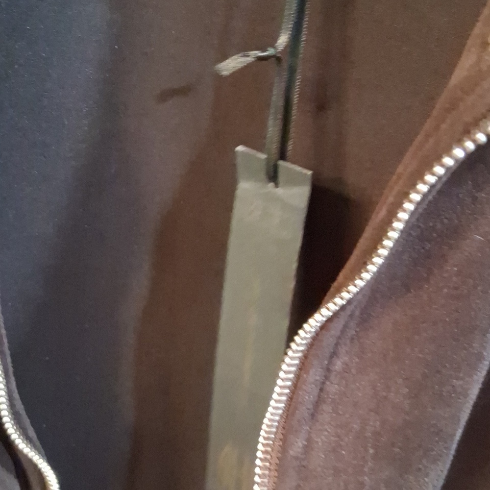 NWT House Of Harlow Brown Suede Cropped Jacket Size XS NWT - Picture 5 of 7